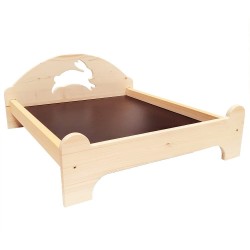 Lettino per Conigli Maxi e cuscino Rosicchiando semplicemente unico !!